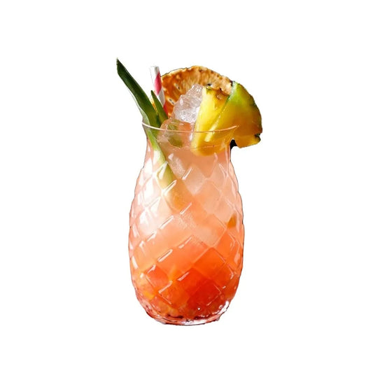Tropical Pineapple Shaped Drinking Glasses