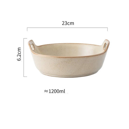 Ceramic Bowl B Size Measurements Creamery Color Prairie Farmhouse Tableware