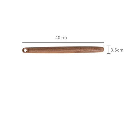 Harmony Farmhouse Style Walnut Wood Hangable Tapered Rolling Pin Size Measurements