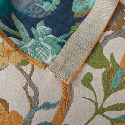 Quality Cotton Blanket Colorful Butterfly Grove Quilt Close Up