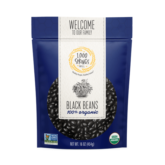 1000 Springs Mill Organic Black Beans 16oz