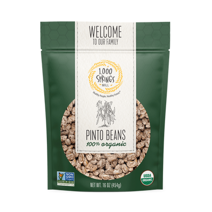 1000 Springs Mill Organic Pinto Beans 16oz