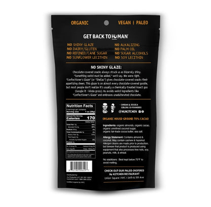 Back Of Hu Bag Get Back To Human Nutrition Facts Almonds With Sea Salt No Shiny Glaze