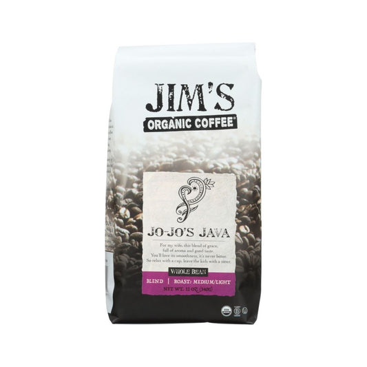Jim's Organic Coffee Jo-Jo's Java Whole Bean 12oz