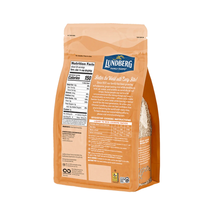 Lundberg Brown Short Grain Sustainable Rice Nutrition Facts Gluten Free Ingredients