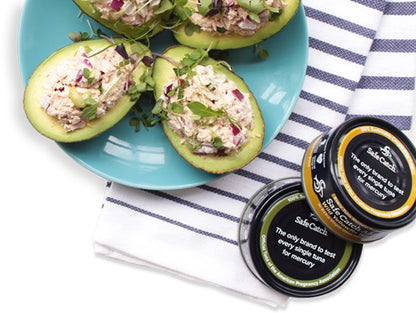 Safe Catch Wild Tuna Is Great For Healthy Easy Seafood Recipes Tuna Fish Stuffed Avocados With 2 Cans Of Ahi Yellowfin In Oil